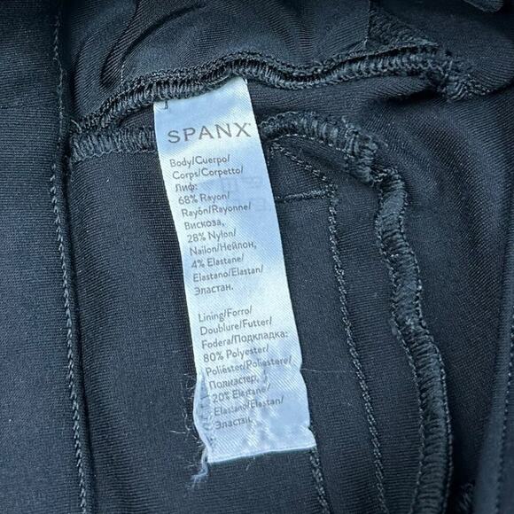Spanx The Perfect Pant Ankle Backseam Skinny Black Stretchy Ponte Knit size XS - Picture 9 of 12